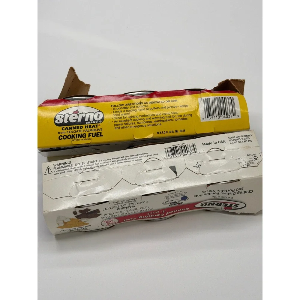 Sterno Canned Heat Cooking‎ Fuel 5 Pack Smart Can Chafing Fondue Portable Stove